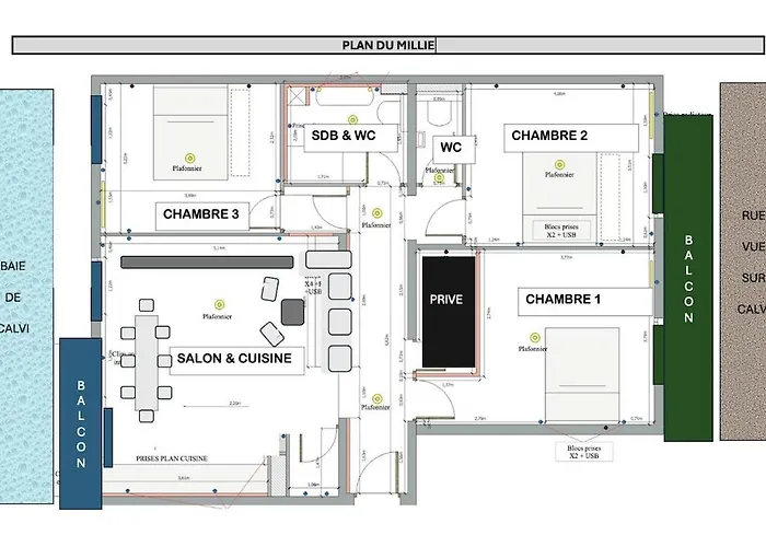 Le Millie 3 Hyper Centre Lejlighed *